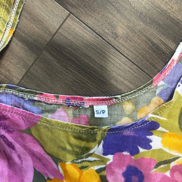 Tropical Floral Camisole - Pink, Yellow, Green - Picture 4 of 6